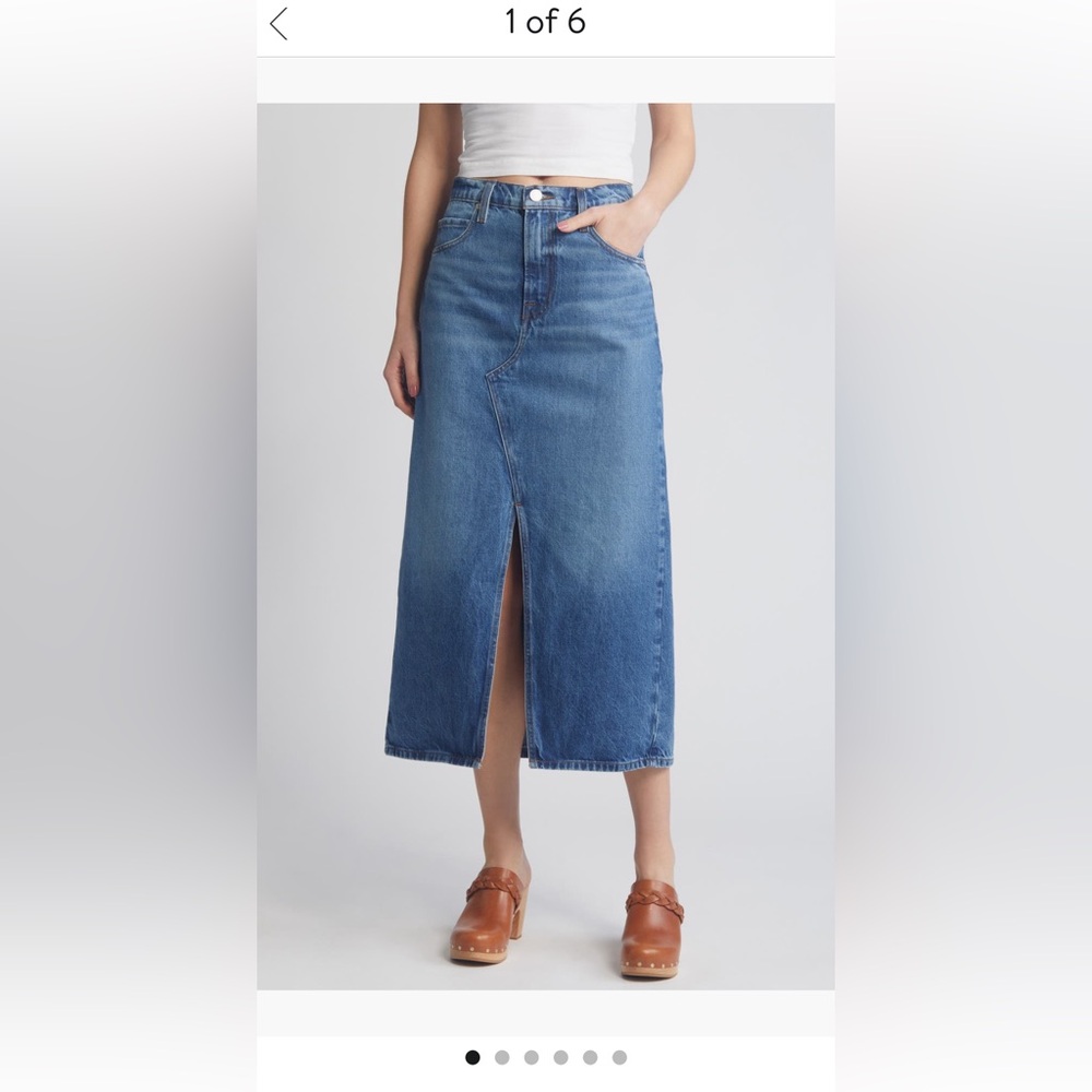 Frame Midaxi Skirt in Del Amo size 27 NWT